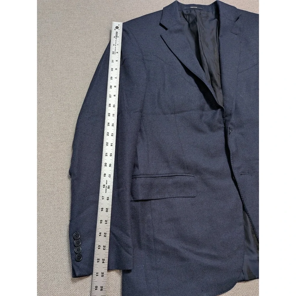 Ermenegildo Zegna Men's Blazer ITA 50R USA 40R Navy Blue 100% Wool Italy Made